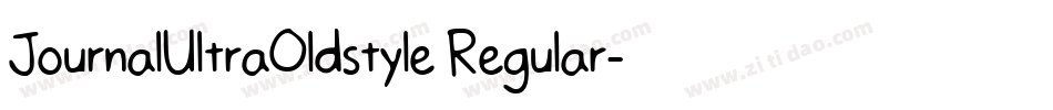 JournalUltraOldstyle Regular字体转换